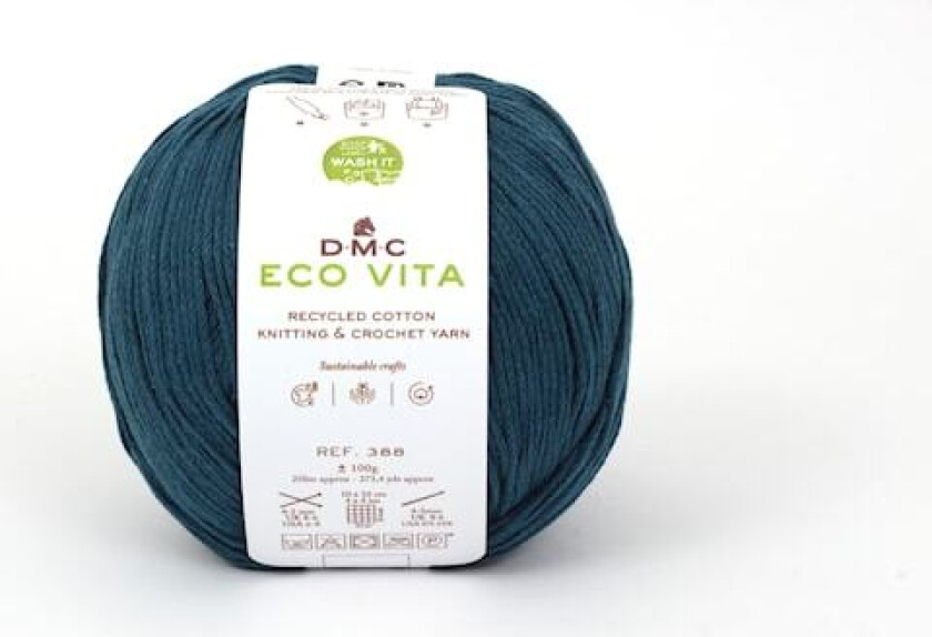 Eco Vita recycled bomull 100 gr Petrol (008) DMC