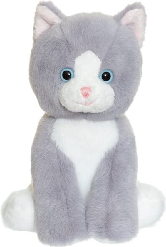 Kattunge Grå Kosedyr 18 cm Teddykompaniet