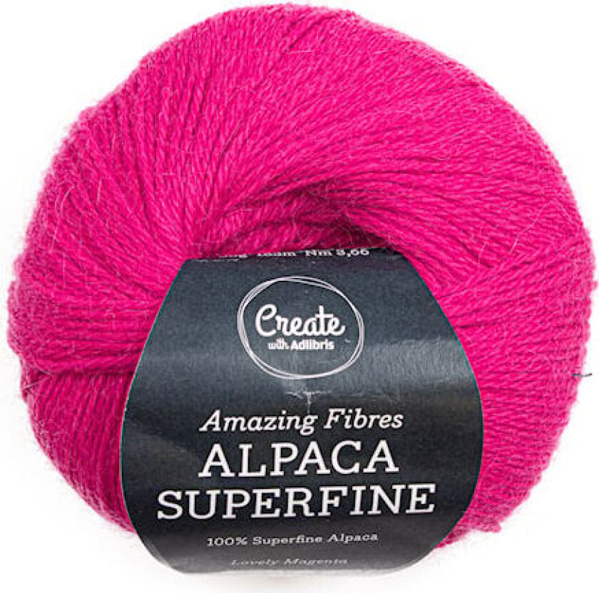 Alpaca Superfine 50 g Lovely Magenta A280 Adlibris