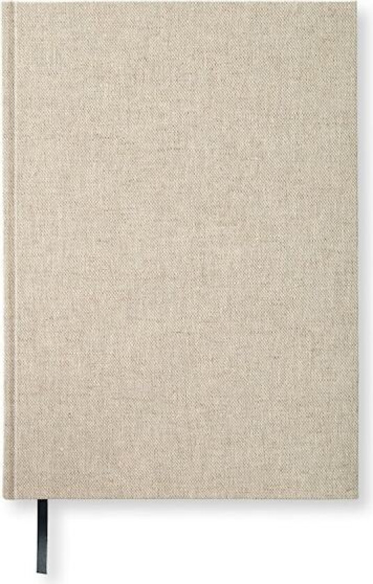 Notatbok A4 192p. Ruled Rough Linen Paperstyle