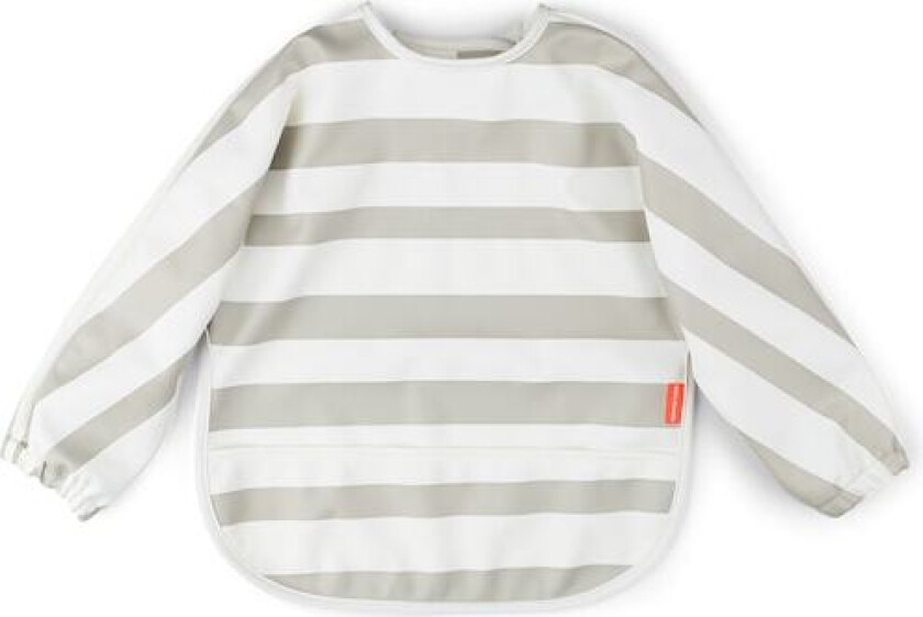 Done by Deer Sleeved pocket bib Stripes Sand