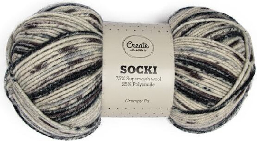 Socki Garn Ullmiks 100 g Grumpy Pa C153 Adlibris