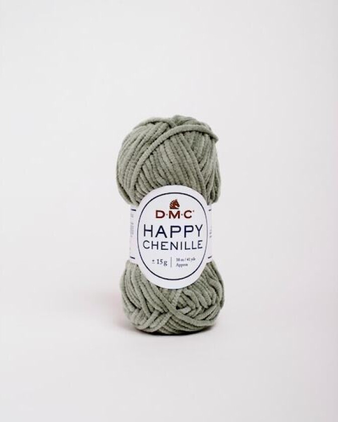 Happy Chenille Virkgarn 15 g Mörkgrå DMC