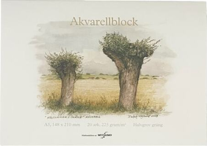 Metalimo Akvarellblokk A5 med 20 ark 225 g