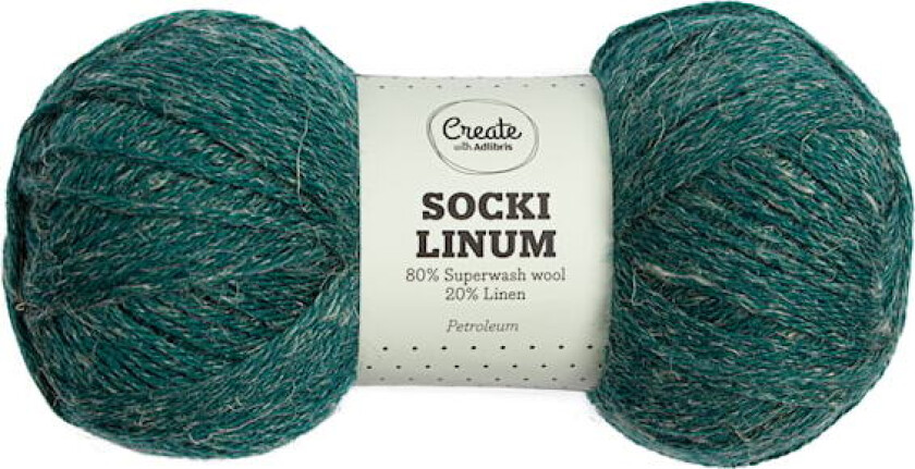Socki Linum 100 g Petroleum C112 Adlibris