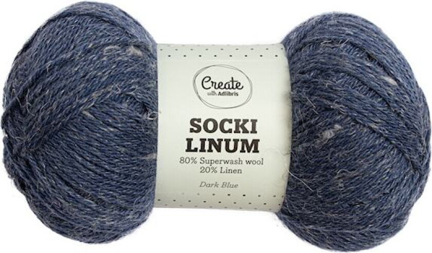 Socki Linum 100 g Dark Blue C110 Adlibris