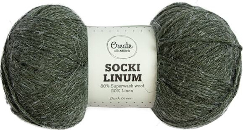 Socki Linum 100 g Dark Green C106 Adlibris