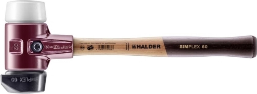 Halder Simplex 3027.260 Forhammer Ergonomisk Greb, Middelhård 1540 G 405 Mm 1 Stk