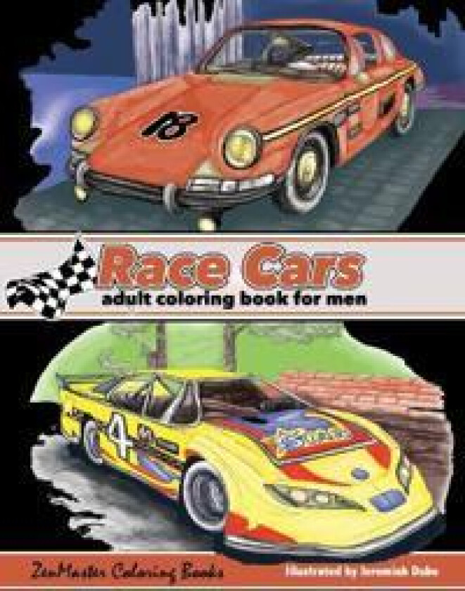 Race Cars Adult Coloring Book for Men