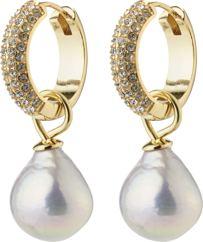 Edele Pearl Earrings Goldplated - Kreoler