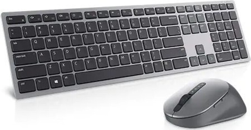 Tastatur + Mysz Dell Dell | Premier Multi-Device Tastatur Og Mus | Km7321w | Tastatur Og Mus | Trådløs | Batterier Inkludert En/Lt | Titan Grey | Trå