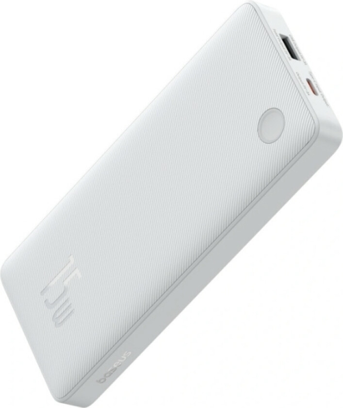 Powerbank 10000Mah 15W Usb + Usb-C White