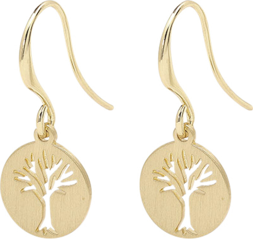 Øreringe : Elin_PI : Guldbelagt - Øreringer