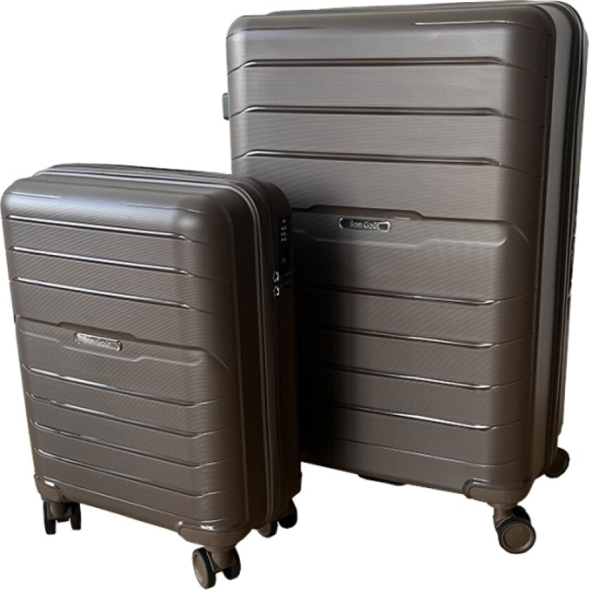 Bon Goût Oslo 2-Stk Hårdt Kuffertsæt, Mocca