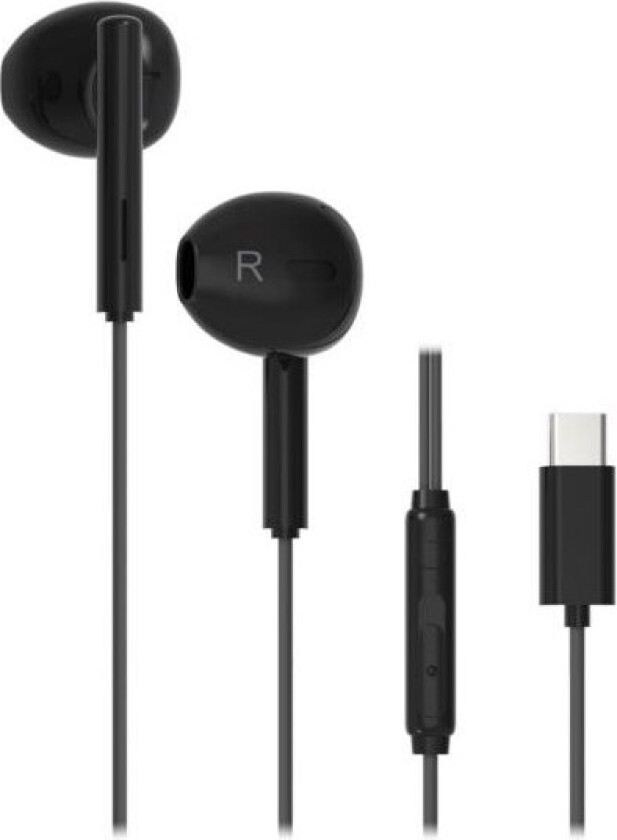 Smart Pro USB-C In-Ear Eggshape Headset - Black