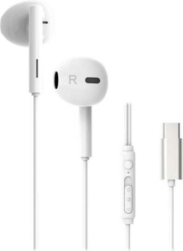 Smart Pro USB-C In-Ear Eggshape Headset - White