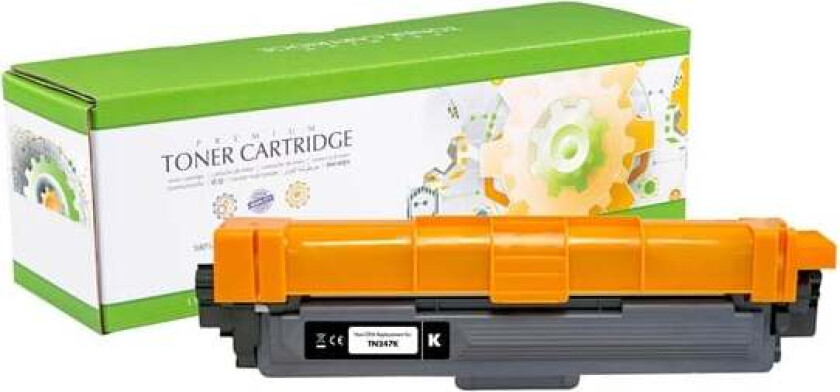 - black - compatible - toner cartridge (alternative for: Brother TN247BK) - Laser toner Svart