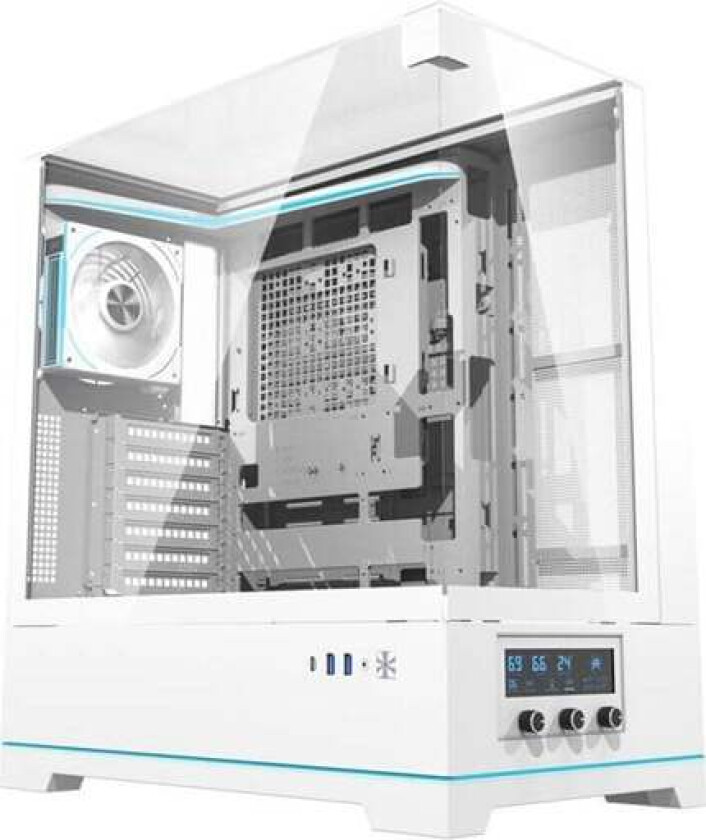 DY450 PRO computer case with fan (white) - Kabinett - Miditower - Hvit