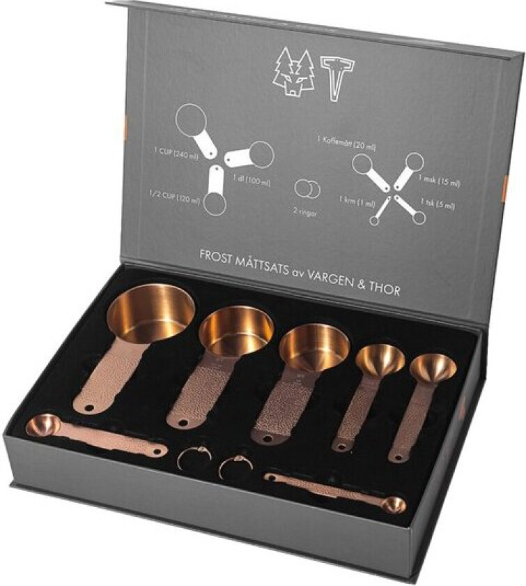 Bilde av - Frost måleskje 7 deler kobber