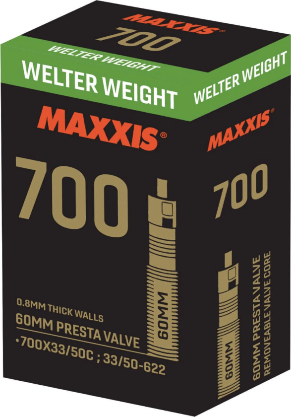 Welterweight slange 700x33/50C Racerventil 60mm