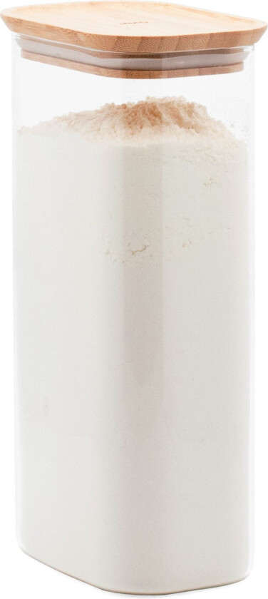 Bilde av Oppbevaringsglass med bambuslokk 180 cl