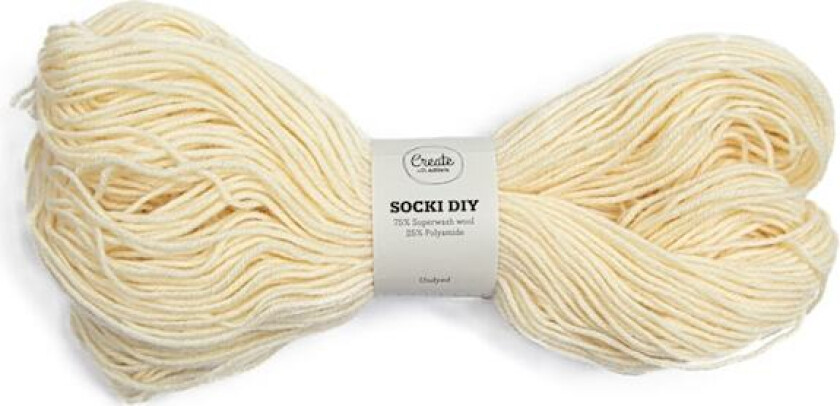 Socki DIY Garn Ullmiks 100 g Undyed A732 Adlibris