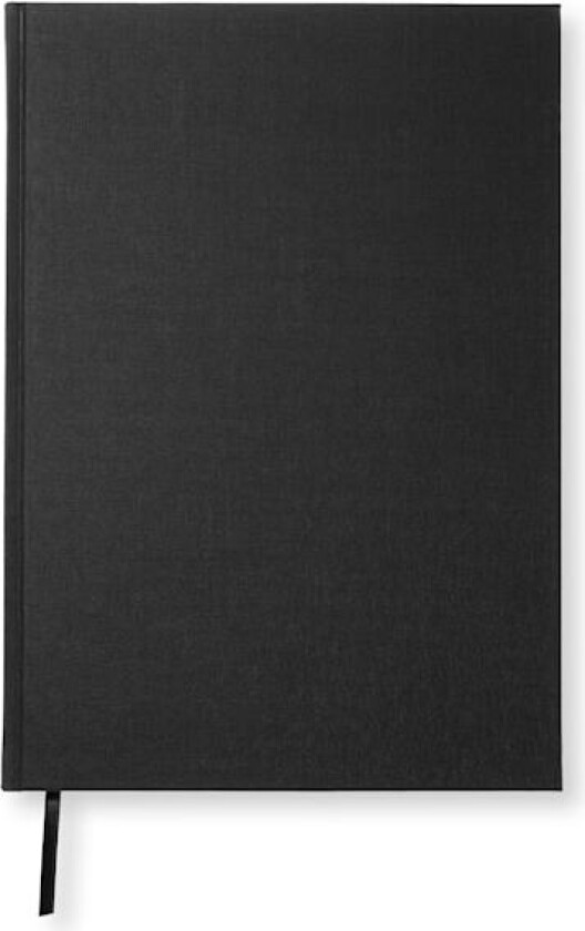 Notatbok A4 Ulinjert Svart Paperstyle