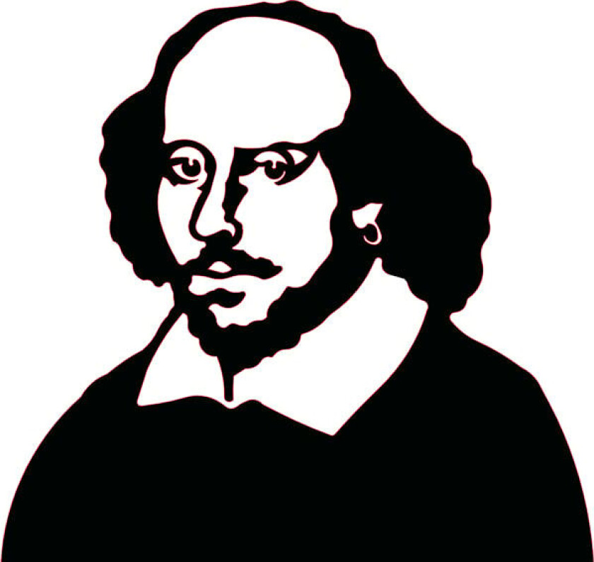 Bokstøtte William Shakespeare