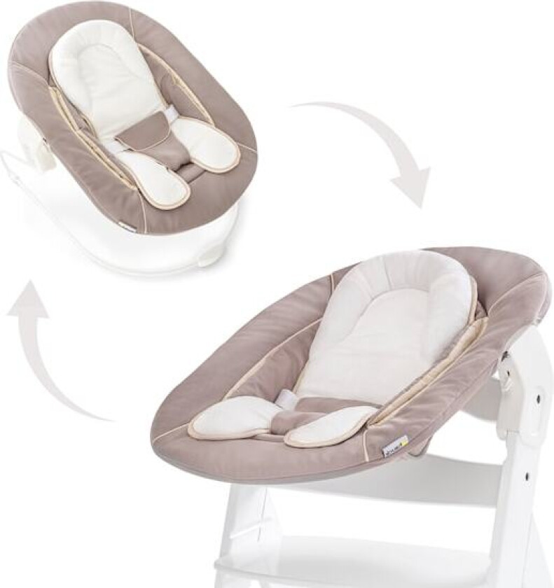 Vippestol, Alpha Bouncer 2in1, Stretch Beige, Hauck