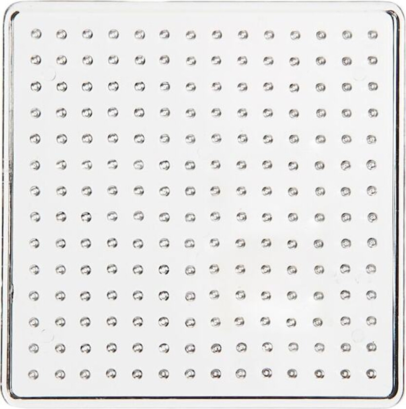 Bilde av Perleplate, str. 7x7 cm, klar, 1stk./ 1 stk.