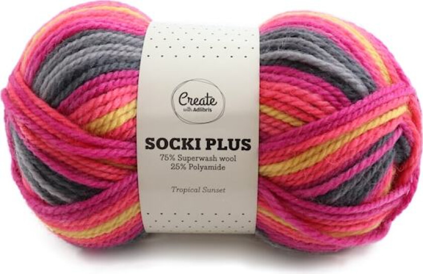 SOCKI PLUS 100 g Tropical Sunset B044 Adlibris
