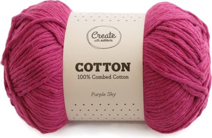 Bomull 8/9 Garn 100 g Purple Sky A095 Adlibris