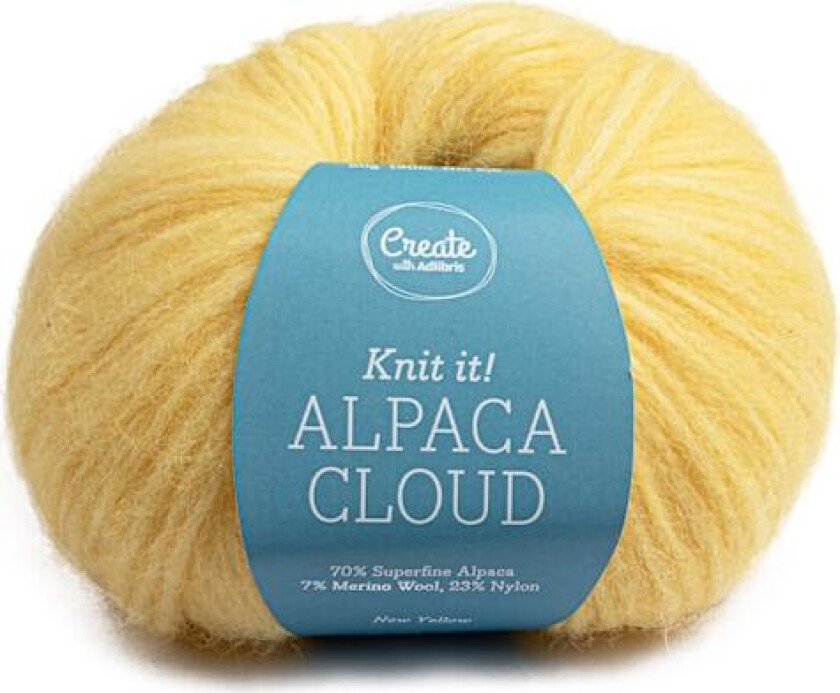 Alpaca Cloud 50 g New Yellow A287 Adlibris