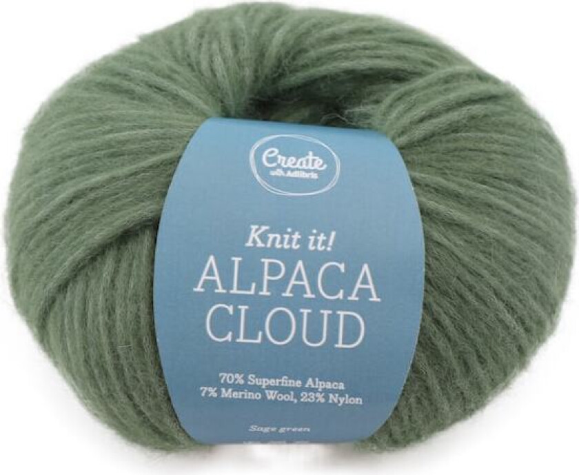 Alpaca Cloud 50 g Sage Green A278 Adlibris
