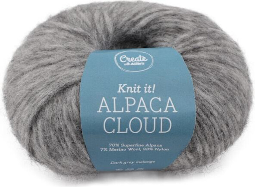 Alpaca Cloud 50 g Dark Grey Melange A274 Adlibris