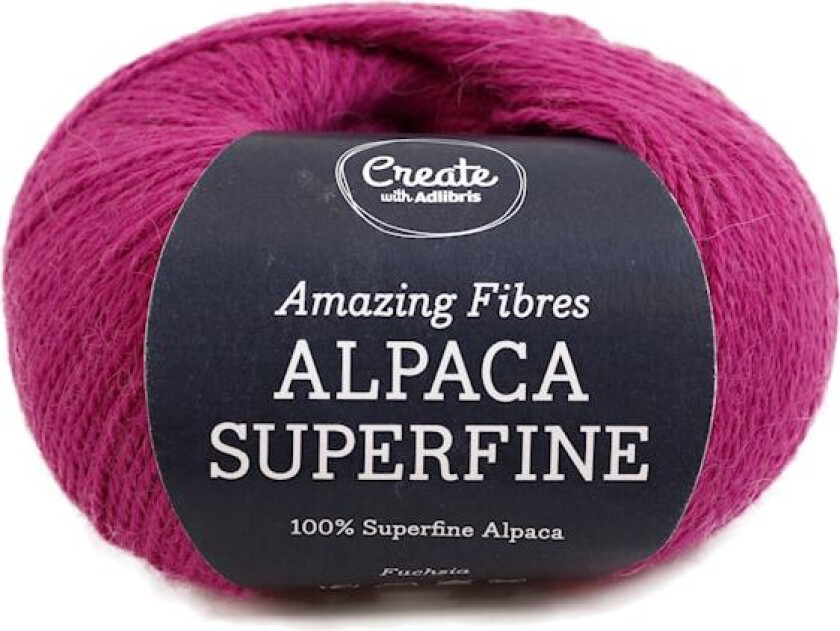 Alpaca Superfine 50 g Fuchsia A224 Adlibris