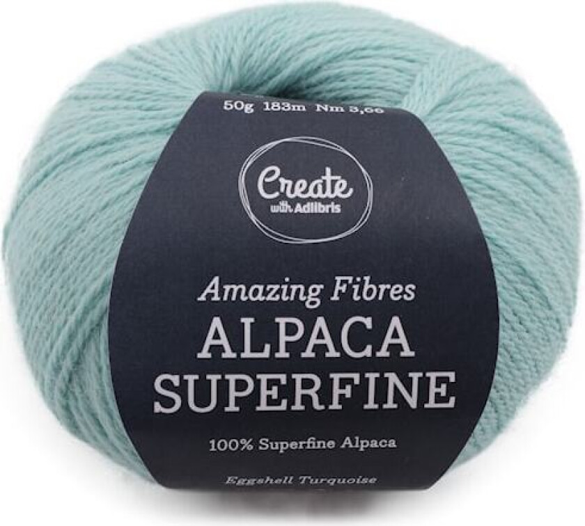 Alpaca Superfine 50 g Eggshell turquoise A215 Adlibris