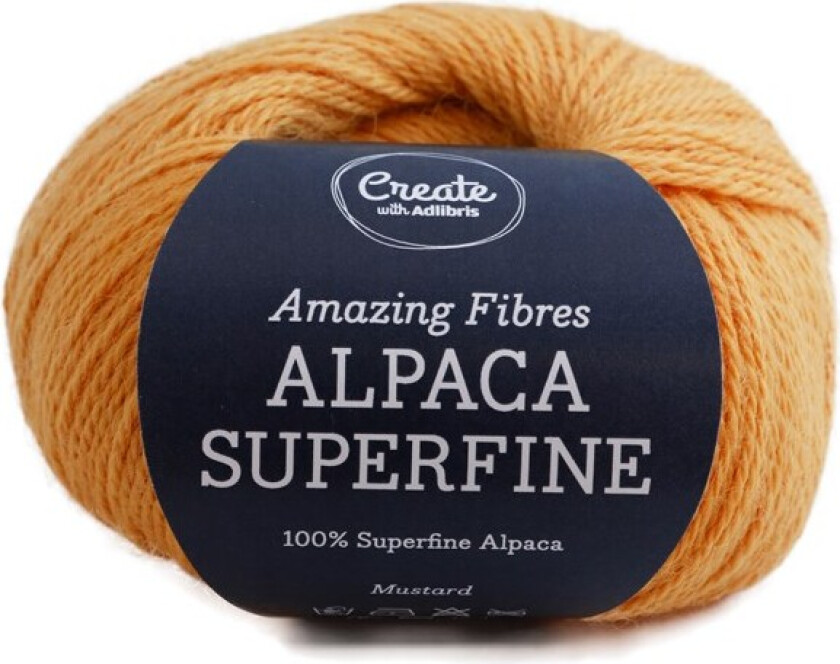 Alpaca Superfine 50 g Mustard A209 Adlibris