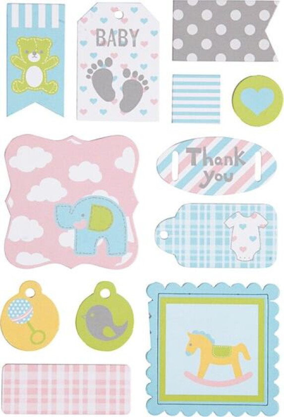 Merkelapper, str. 20-50 mm, 1ark/ 1 ark