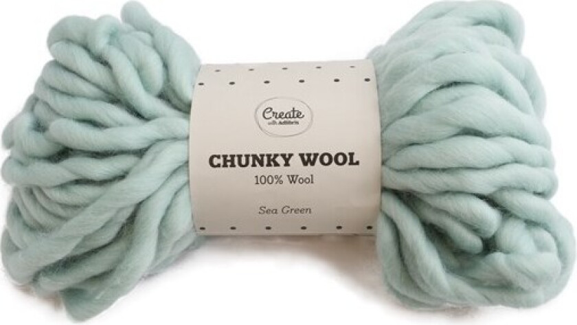 Chunky Wool Garn Sea Green 200g A133 Adlibris