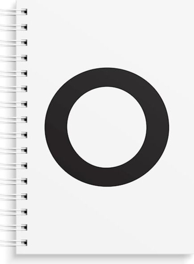 Notatbok O A5, spiral, uten linjer, Burde
