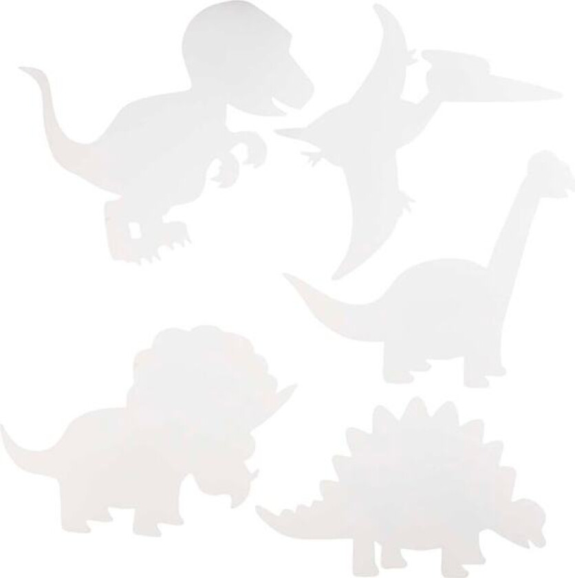 Dinosaurer, H: 15-22 cm, B: 24-25 cm, 16 ass.