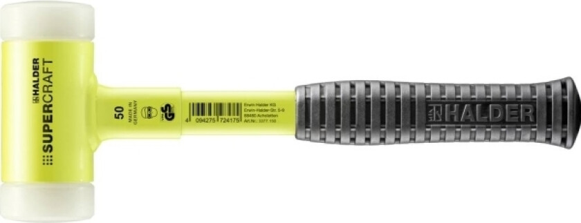 Halder Supercraft 3377.150 Gummihammer Ergonomisk Greb, Hård 1150 G 315 Mm 1 Stk