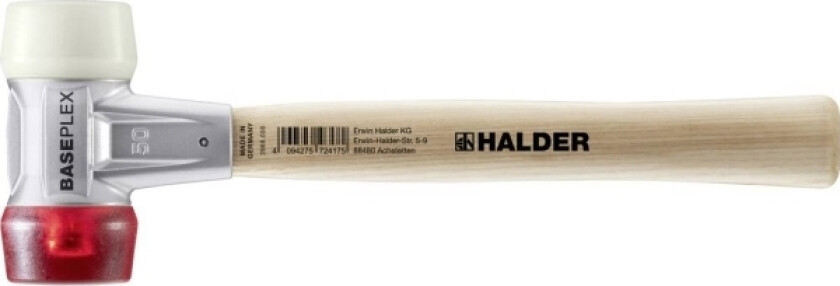 Baseplex 3968.050 Gummihammer Ergonomisk Greb, Hård 940 G 340 Mm 1 Stk