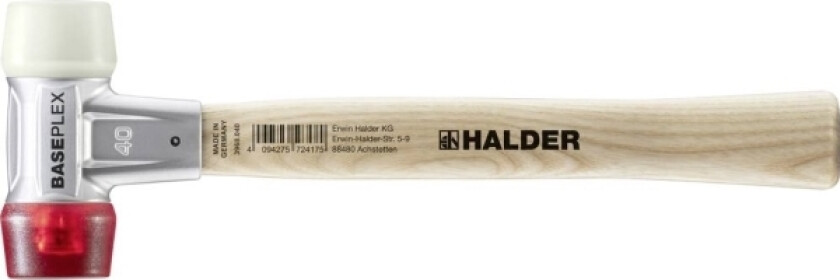 Baseplex 3968.040 Gummihammer Ergonomisk Greb, Hård 510 G 325 Mm 1 Stk