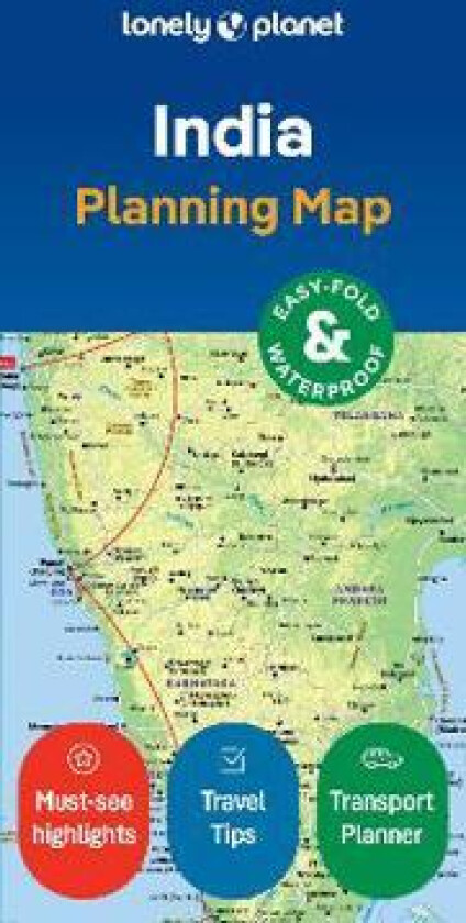 Lonely Planet India Planning Map