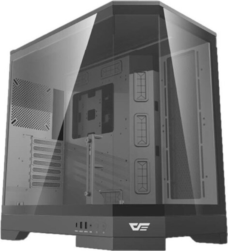 DQX90 computer case (black) - Kabinett - Svart