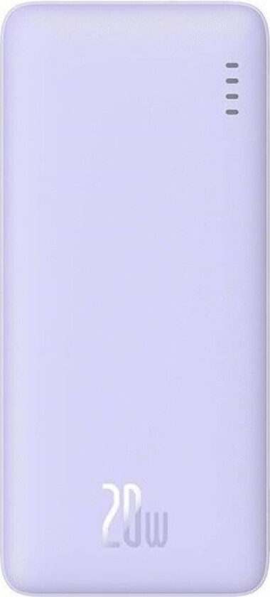 Airpow 20000mAh 20W powerbank (purple) Nødlader - Lilla - 20000 mAh