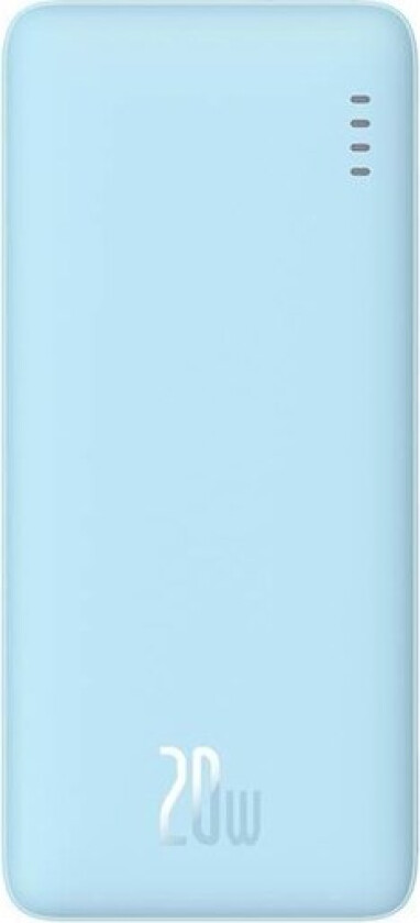 Airpow 10000 mAh 20W powerbank (blue) Nødlader - Blue - 10000 mAh