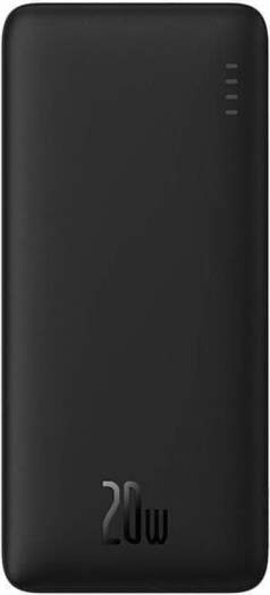 Airpow 20000mAh 20W powerbank (black) Nødlader - Svart - 20000 mAh